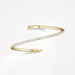 2.4CTW Lab - grown Diamond Ice Cube Flexible Bracelet In 14K Solid Gold - Bracelets