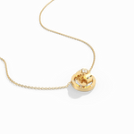 Double Ring Moissanite Pendant Necklace For Women - Necklaces