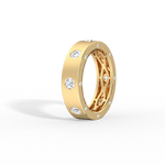 14K Gold Plated Eternity Wedding Band - 