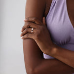 Lab Created Diamond Four - leaf Clover Ring in 14K Solid Gold - Rings