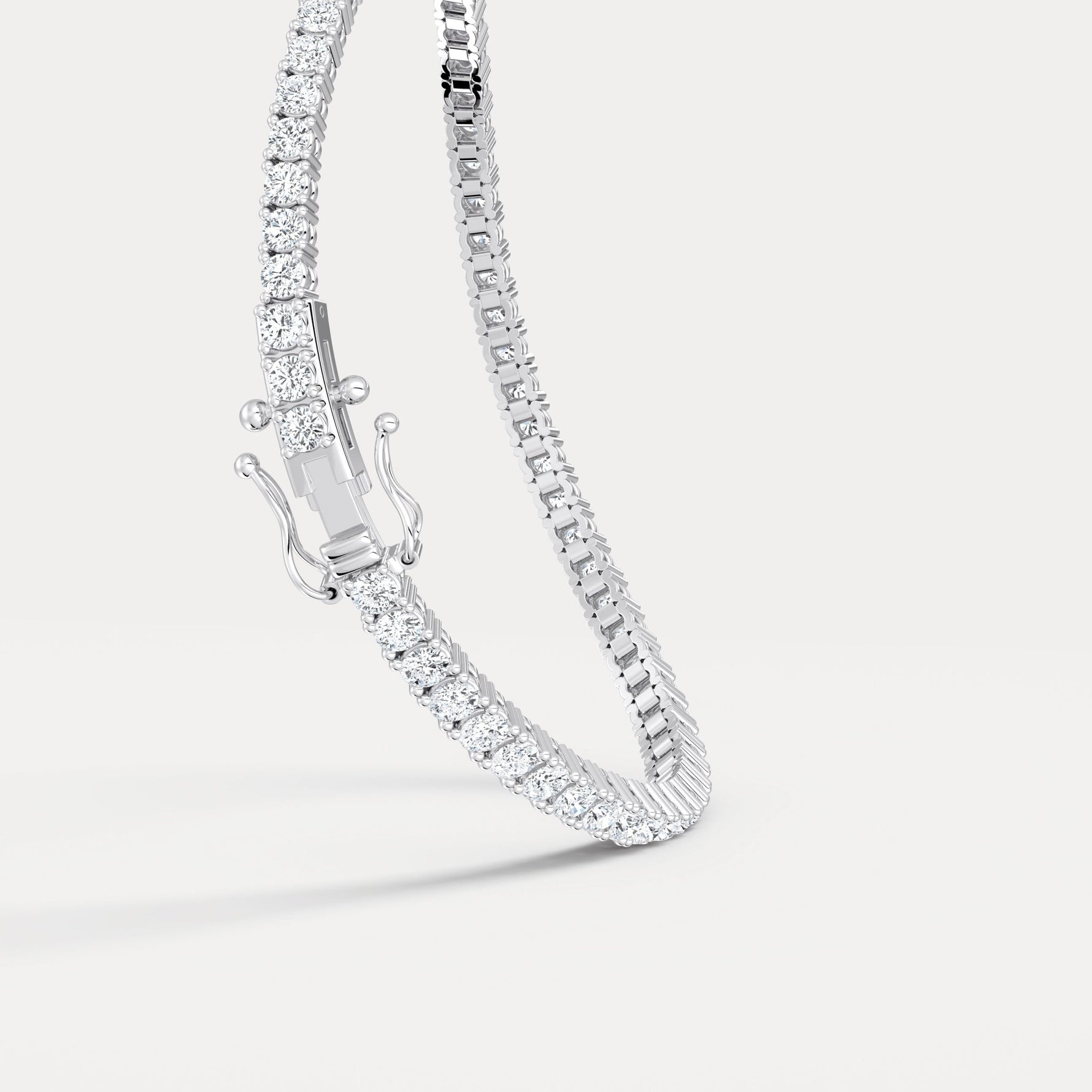 5Carat Lab - Grown Diamond Tennis Bracelet in 14K Gold/Platinum – Classic & Timeless - Bracelets