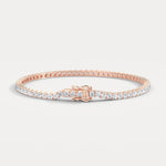 5Carat Lab - Grown Diamond Tennis Bracelet in 14K Gold/Platinum – Classic & Timeless - Bracelets