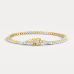 5Carat Lab - Grown Diamond Tennis Bracelet in 14K Gold/Platinum – Classic & Timeless - Bracelets