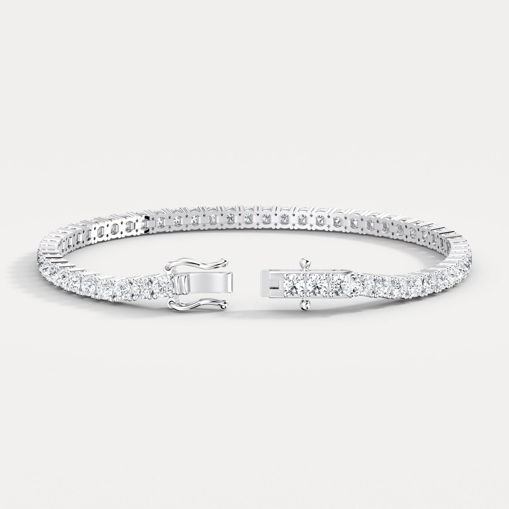 6Carat Lab - Grown Diamond Tennis Bracelet in 14K Gold/Platinum – Classic & Timeless - Bracelets