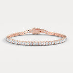 6Carat Lab - Grown Diamond Tennis Bracelet in 14K Gold/Platinum – Classic & Timeless - Bracelets