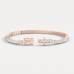 6Carat Lab - Grown Diamond Tennis Bracelet in 14K Gold/Platinum – Classic & Timeless - Bracelets