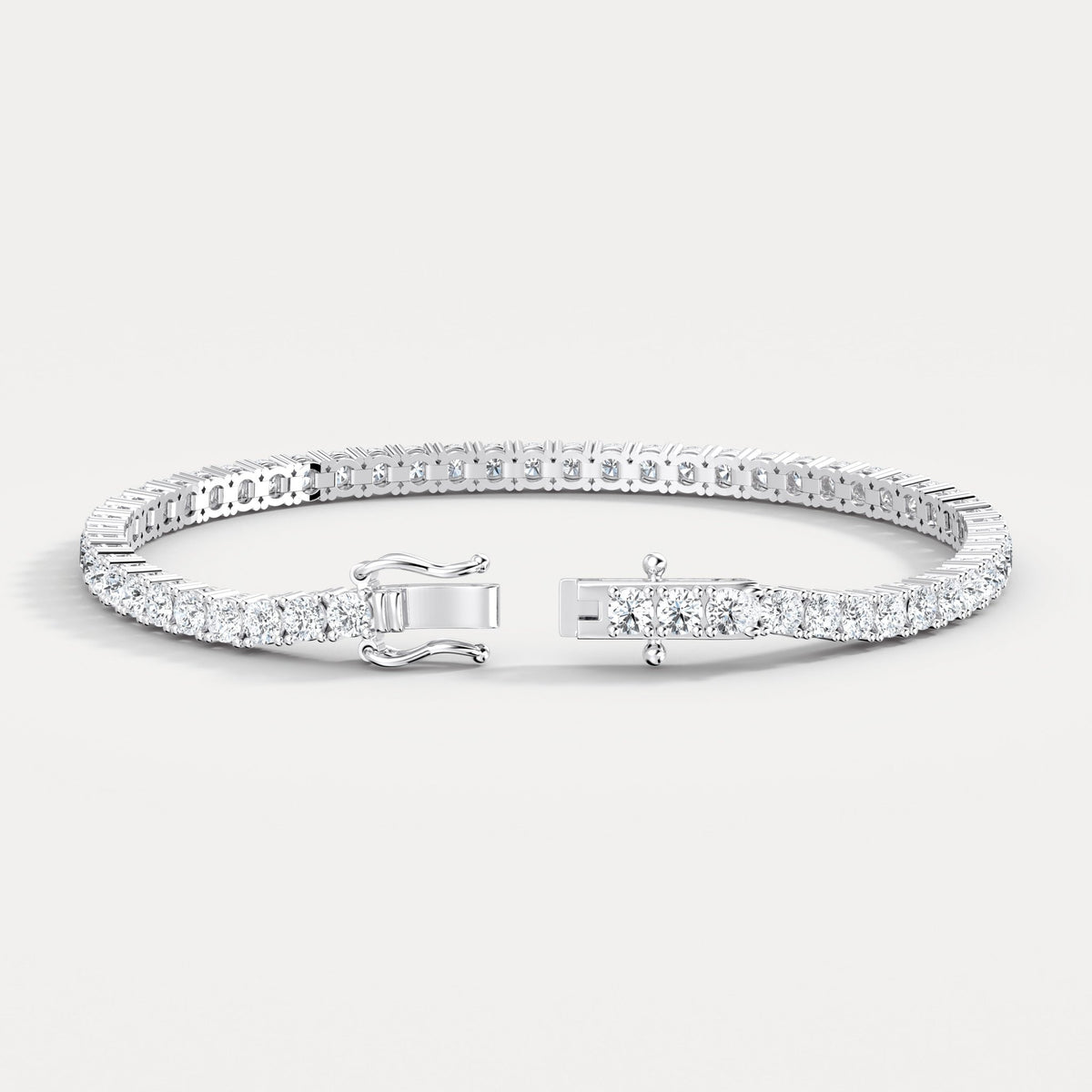 6Carat Lab - Grown Diamond Tennis Bracelet in 14K Gold/Platinum – Classic & Timeless - Bracelets