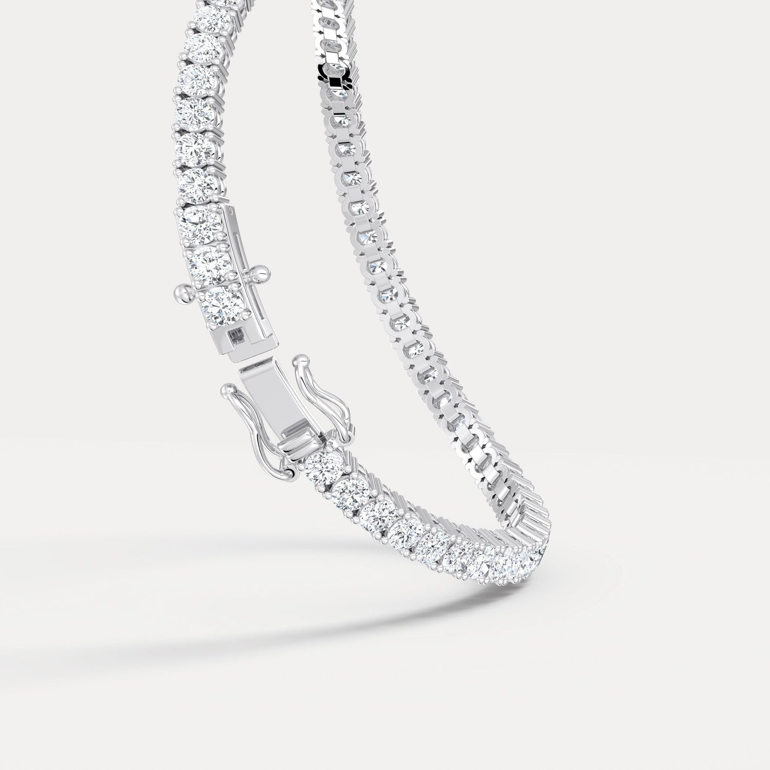 6Carat Lab - Grown Diamond Tennis Bracelet in 14K Gold/Platinum – Classic & Timeless - Bracelets