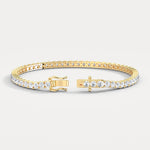 6Carat Lab - Grown Diamond Tennis Bracelet in 14K Gold/Platinum – Classic & Timeless - Bracelets