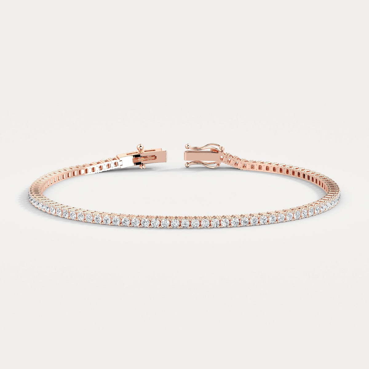2Carat Lab - Grown Diamond Tennis Bracelet in 14K Gold/Platinum – Classic & Timeless - Bracelets