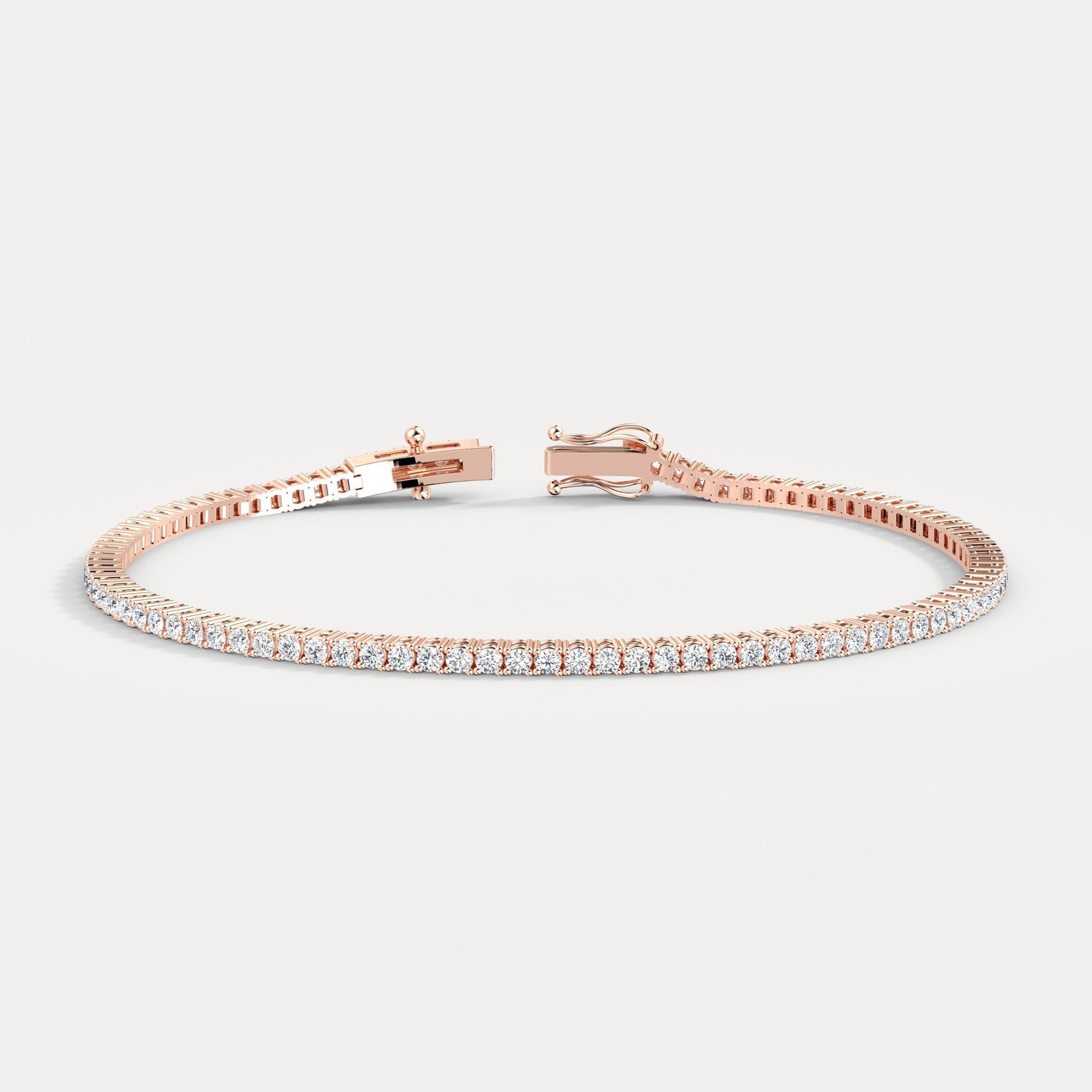 2Carat Lab - Grown Diamond Tennis Bracelet in 14K Gold/Platinum – Classic & Timeless - Bracelets
