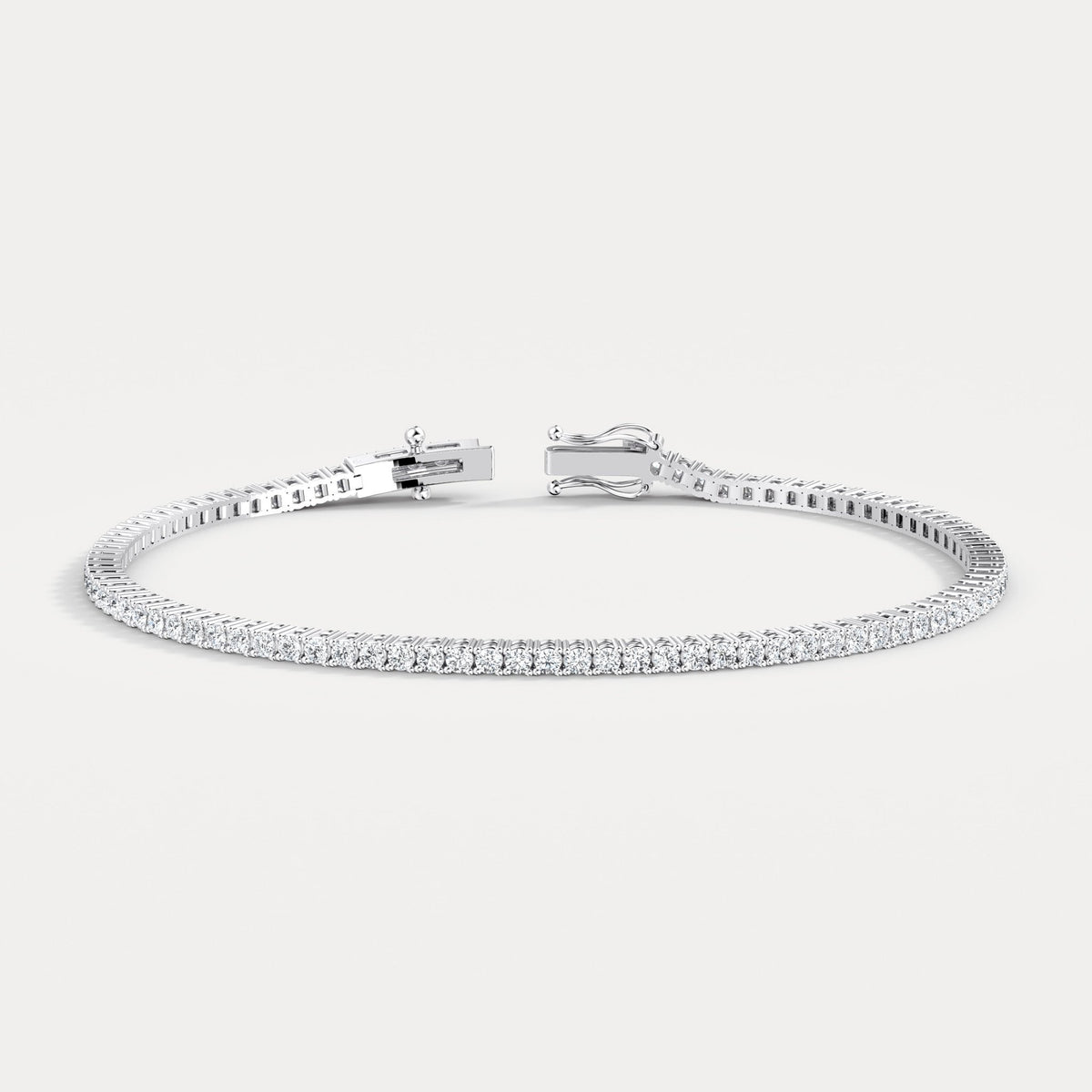 2Carat Lab - Grown Diamond Tennis Bracelet in 14K Gold/Platinum – Classic & Timeless - Bracelets