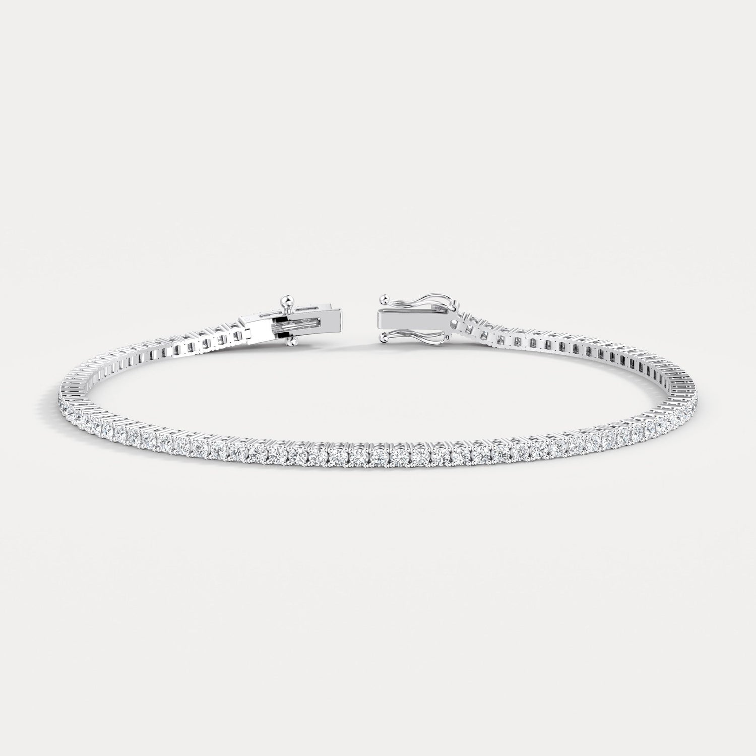 2Carat Lab - Grown Diamond Tennis Bracelet in 14K Gold/Platinum – Classic & Timeless - Bracelets