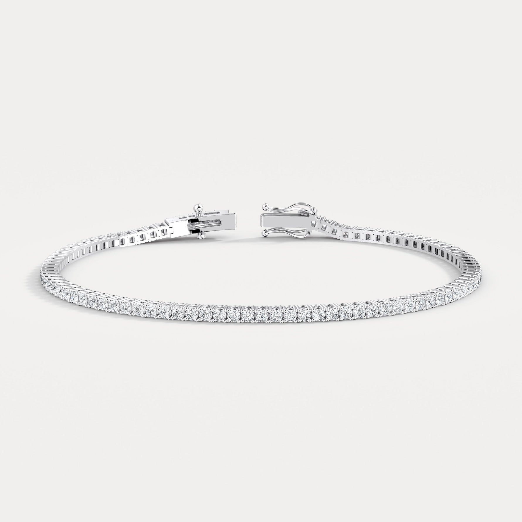 2Carat Lab - Grown Diamond Tennis Bracelet in 14K Gold/Platinum – Classic & Timeless - Bracelets