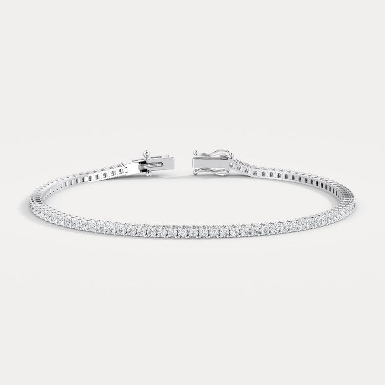 2Carat Lab - Grown Diamond Tennis Bracelet in 14K Gold/Platinum – Classic & Timeless - Bracelets