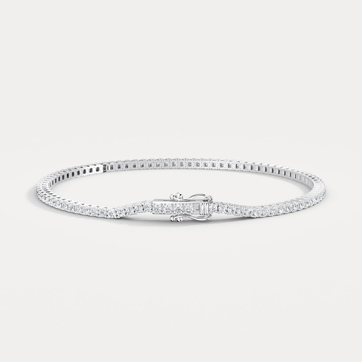 2Carat Lab - Grown Diamond Tennis Bracelet in 14K Gold/Platinum – Classic & Timeless - Bracelets