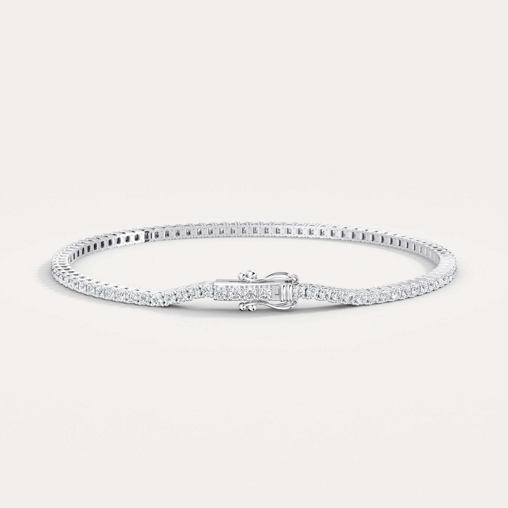 2Carat Lab - Grown Diamond Tennis Bracelet in 14K Gold/Platinum – Classic & Timeless - Bracelets