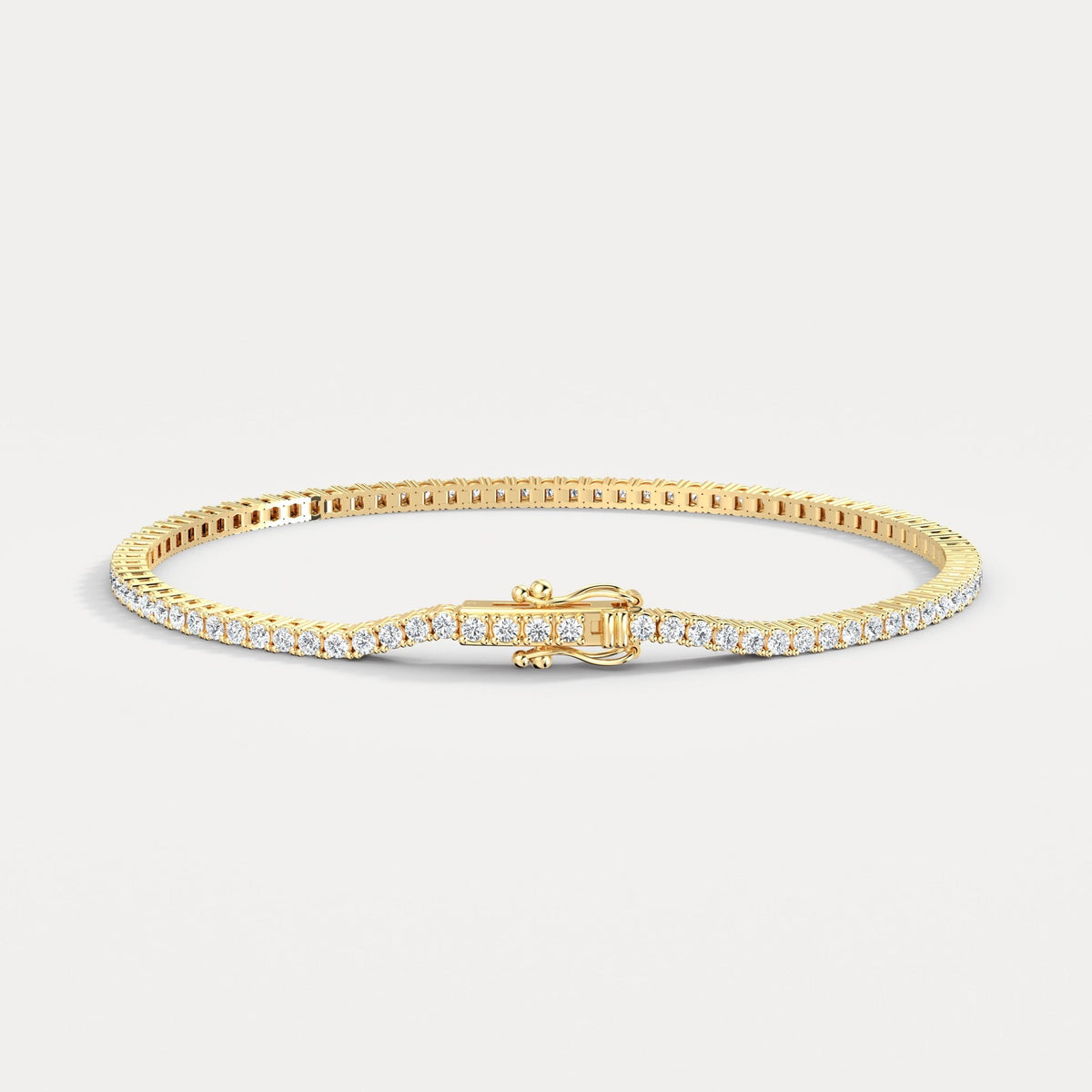 2Carat Lab - Grown Diamond Tennis Bracelet in 14K Gold/Platinum – Classic & Timeless - Bracelets