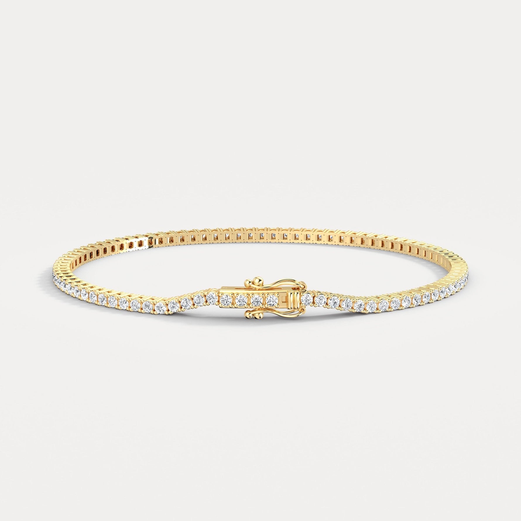 2Carat Lab - Grown Diamond Tennis Bracelet in 14K Gold/Platinum – Classic & Timeless - Bracelets