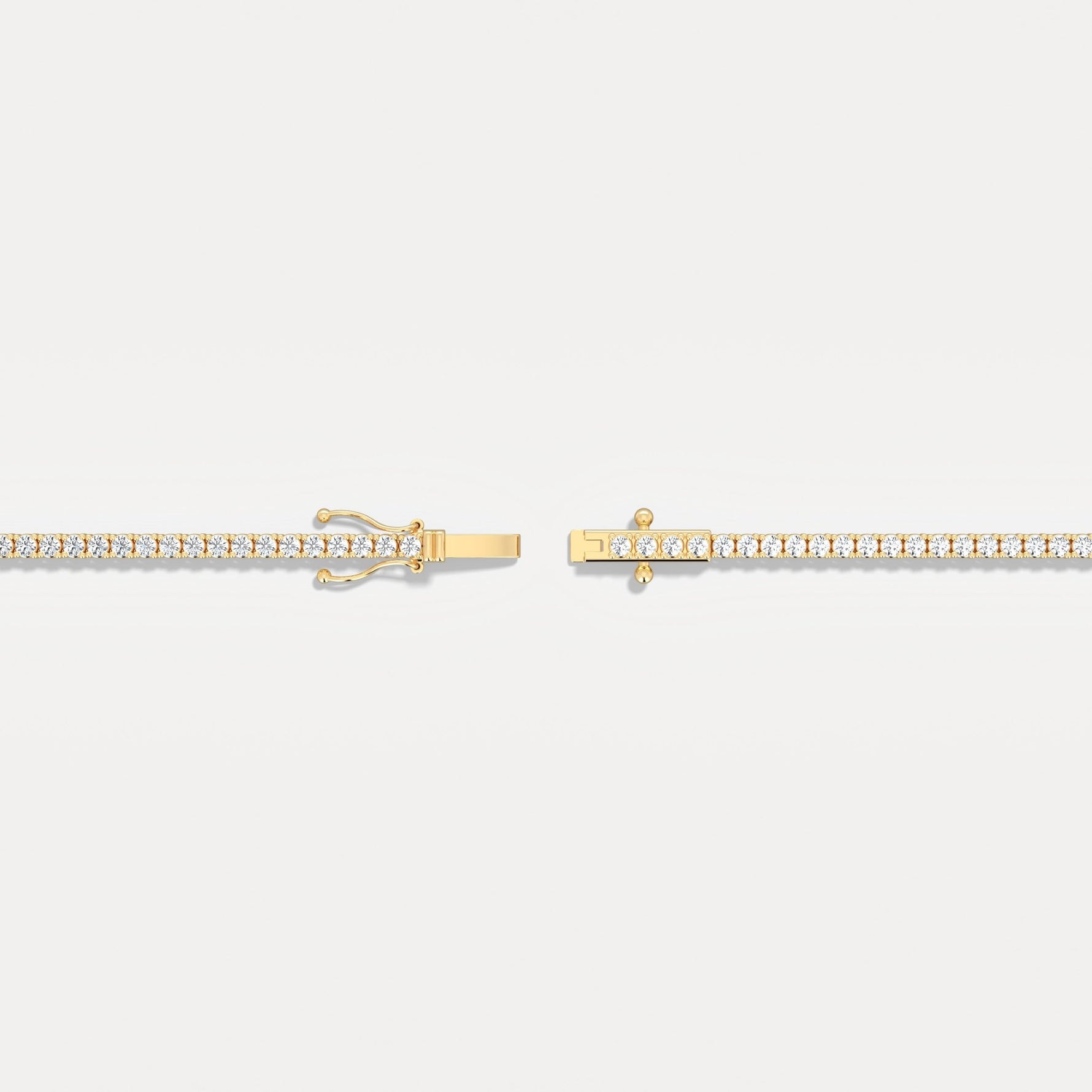 2Carat Lab - Grown Diamond Tennis Bracelet in 14K Gold/Platinum – Classic & Timeless - Bracelets