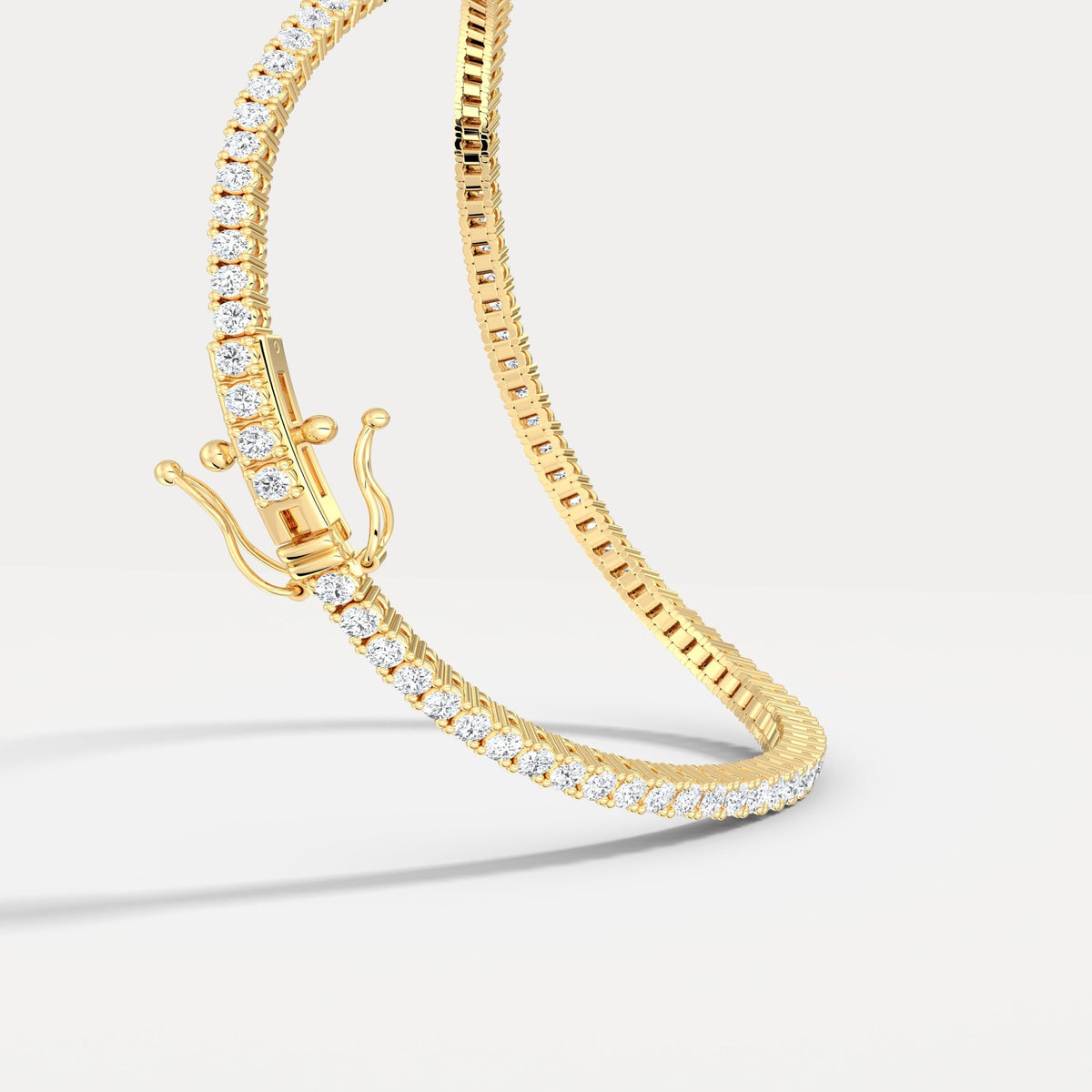 2Carat Lab - Grown Diamond Tennis Bracelet in 14K Gold/Platinum – Classic & Timeless - Bracelets