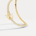 2Carat Lab - Grown Diamond Tennis Bracelet in 14K Gold/Platinum – Classic & Timeless - Bracelets