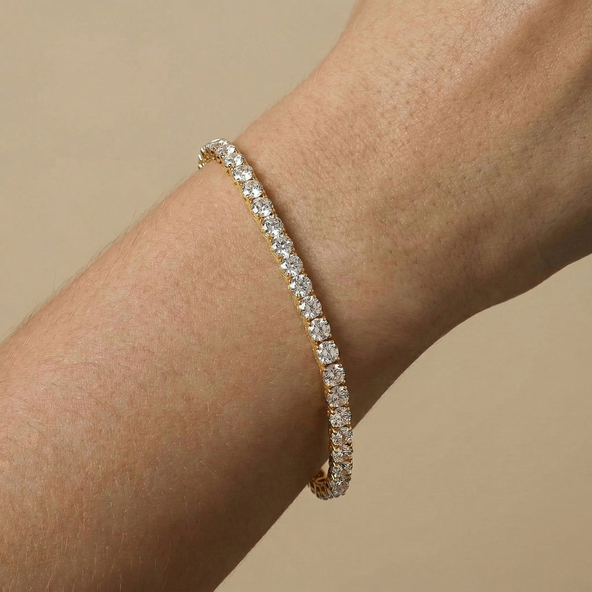 Brilliance Lab Created Diamond 1.00 CTW Tennis Bracelet in 925 Silver - Bracelets