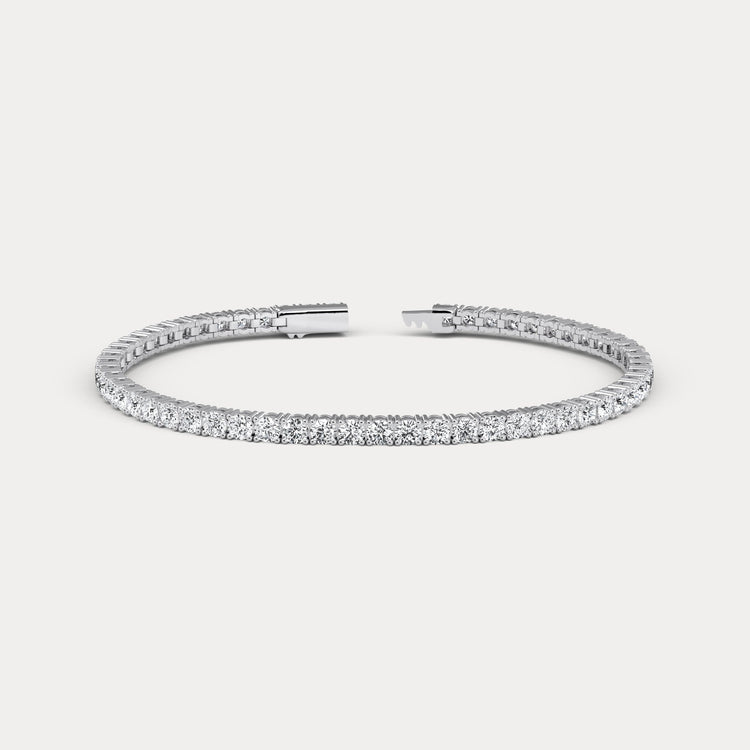 5 CTW Lab - Grown Diamond Tennis Bracelet in Sterling Silver - Bracelets