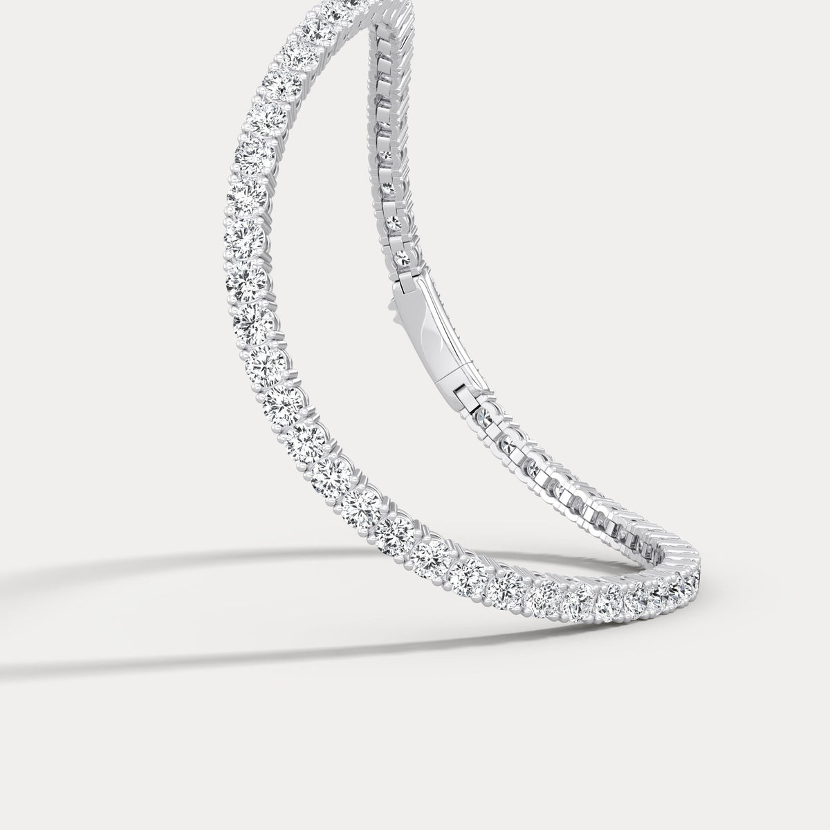 5 CTW Lab - Grown Diamond Tennis Bracelet in Sterling Silver - Bracelets