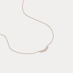 Five - Stone Bezel - Set Lab - Grown Diamond Bar Necklace in 14K Gold/Platinum - Necklaces