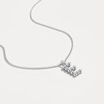 Sterling Silver Initial Letter Necklace – Bubble Pendant - Necklaces