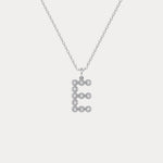 Sterling Silver Initial Letter Necklace – Bubble Pendant - Necklaces