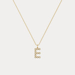 Sterling Silver Initial Letter Necklace – Bubble Pendant - Necklaces