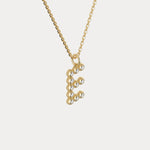 Sterling Silver Initial Letter Necklace – Bubble Pendant - Necklaces