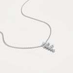 Sterling Silver Initial Letter Necklace – Bubble Pendant - Necklaces