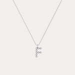 Sterling Silver Initial Letter Necklace – Bubble Pendant - Necklaces