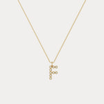 Sterling Silver Initial Letter Necklace – Bubble Pendant - Necklaces