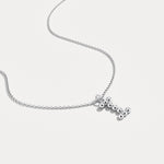 Sterling Silver Initial Letter Necklace – Bubble Pendant - Necklaces