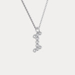 Sterling Silver Initial Letter Necklace – Bubble Pendant - Necklaces