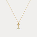 Sterling Silver Initial Letter Necklace – Bubble Pendant - Necklaces