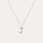 Sterling Silver Initial Letter Necklace – Bubble Pendant - Necklaces