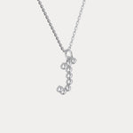 Sterling Silver Initial Letter Necklace – Bubble Pendant - Necklaces