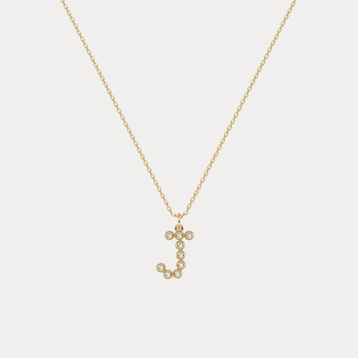 Sterling Silver Initial Letter Necklace – Bubble Pendant - Necklaces
