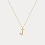 Sterling Silver Initial Letter Necklace – Bubble Pendant - Necklaces