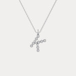 Sterling Silver Initial Letter Necklace – Bubble Pendant - Necklaces