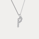 Sterling Silver Initial Letter Necklace – Bubble Pendant - Necklaces