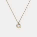 Sterling Silver Initial Letter Necklace – Bubble Pendant - Necklaces