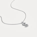 Sterling Silver Initial Letter Necklace – Bubble Pendant - Necklaces