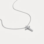 Sterling Silver Initial Letter Necklace – Bubble Pendant - Necklaces
