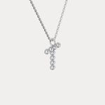 Letter T Initial Necklace Bubble Pendant - Necklaces